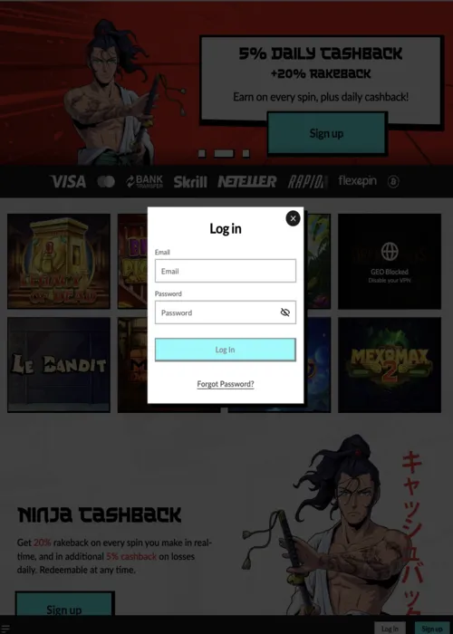 Geschützter Mitglied Zugang Gateway Manga Casino