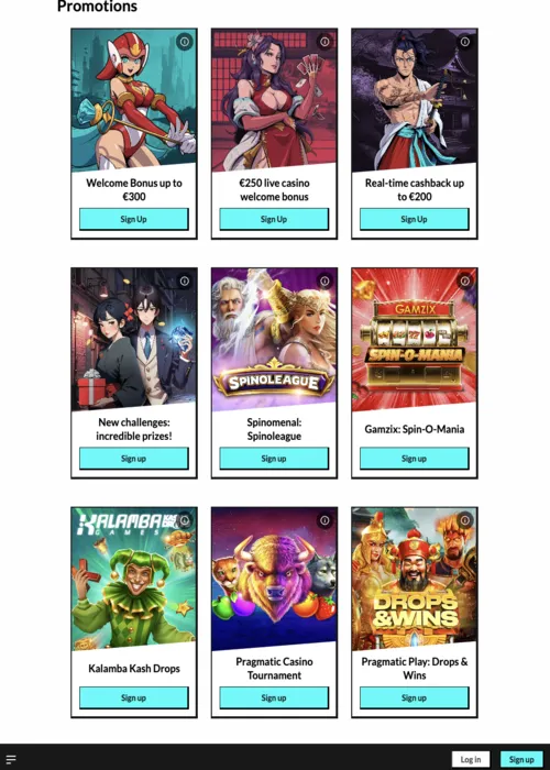 Premium Aktionen Angebote Seite Manga Casino